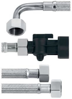 Комплект шлангов №3 запорный кран G1-G34 + G34-G34 с коленом, DN8 Brita 1007734